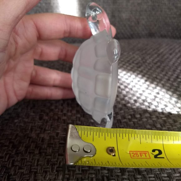 Vintage 70s Swedish crystal turtle tortoise figurine - Picture 7 of 7